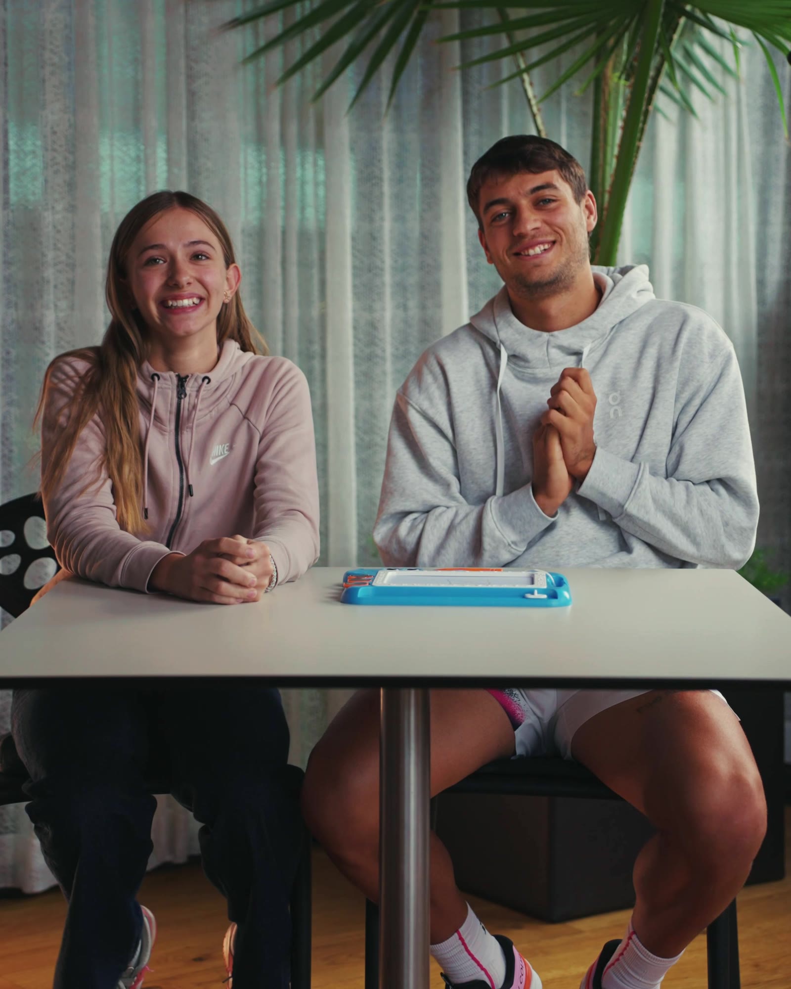 Social-Media-Content-Dreh mit Spielern der Erste Bank Open